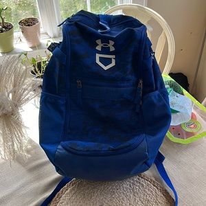Under armor blue baseball backpack